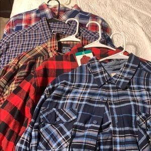 Men’s Flanel shirts (FIVE OF THEM!)